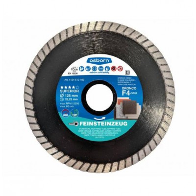 OSBORN 4114512102 ΔΙΑΜΑΝΤΟΔΙΣΚΟΣ F4 CERA ΓΙΑ ΓΡΑΝΙΤΟΠΛΑΚΑΚΙ SUPERIOR 115MM