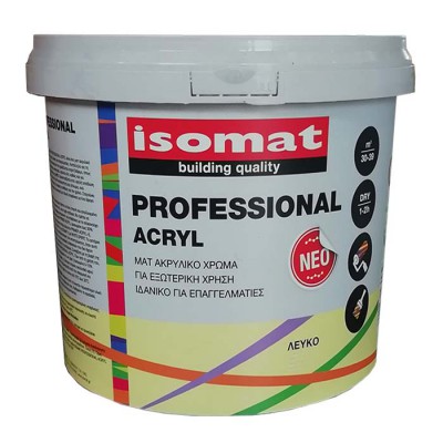 ISOMAT PROFESIONAL ACRYL 3L ΛΕΥΚΟ