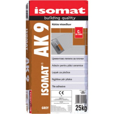 Isomat AK 9 Κόλλα Πλακιδίων Λευκή 25kg